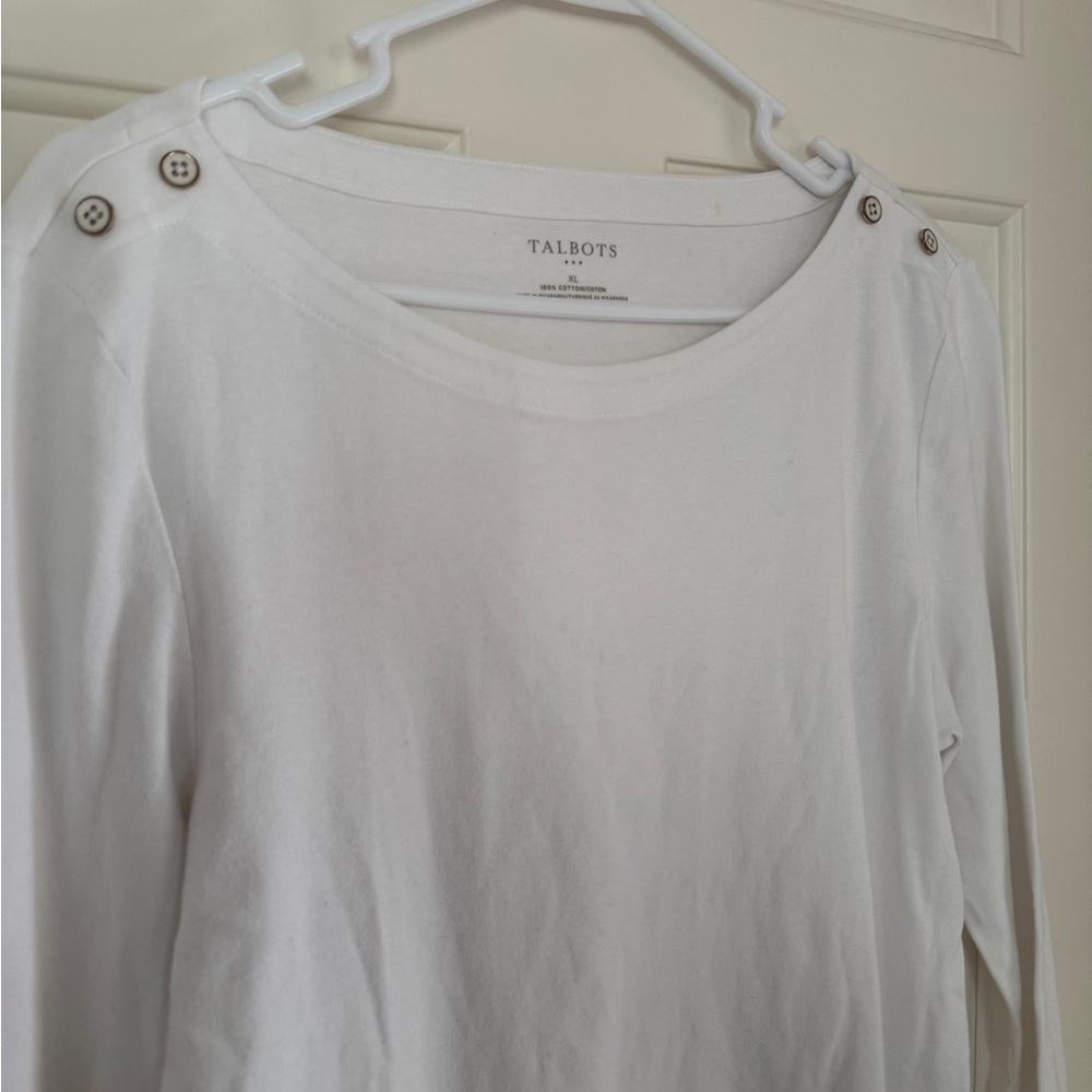 Talbots White Top - Picture 2 of 9